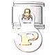 Dangle letter - Q - 9mm classic Italian charm